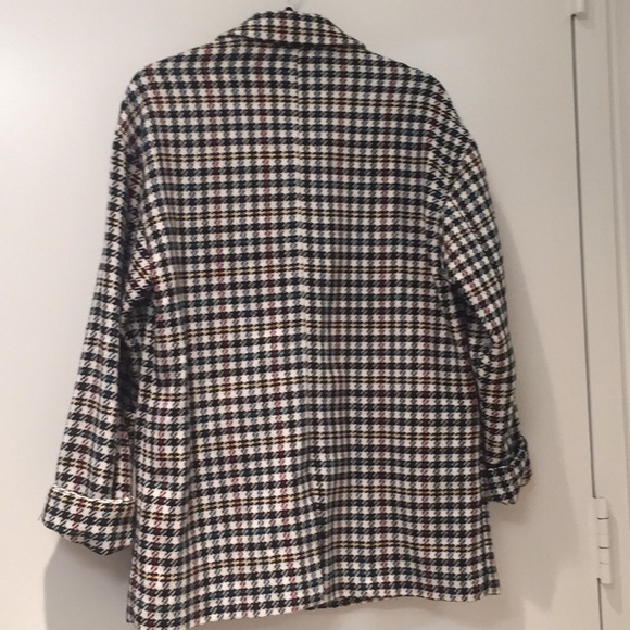 Oversized checkered jacket/light coat - size S/M - Picture 2 of 4